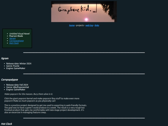 projects screenshot