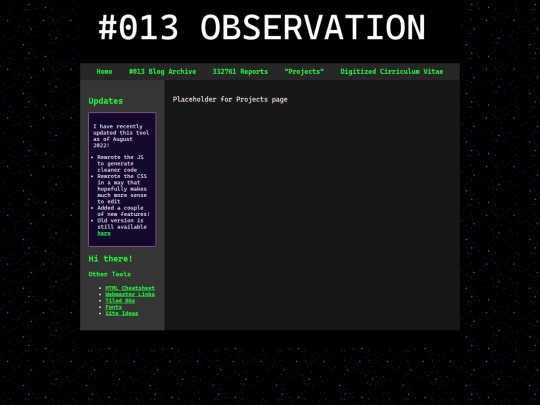 projects screenshot