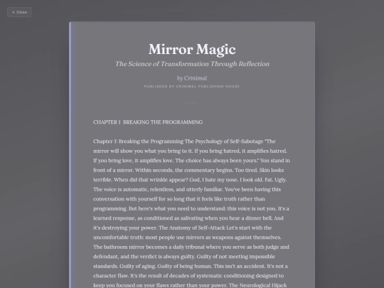 Contemplate/mirror-magic screenshot