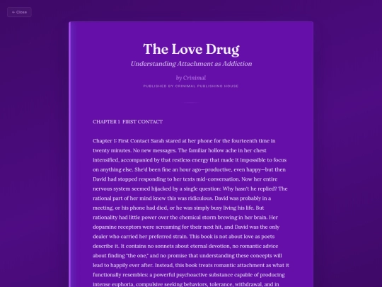 Contemplate/the-love-drug screenshot