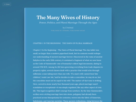 Contemplate/the-many-wives-of-history screenshot