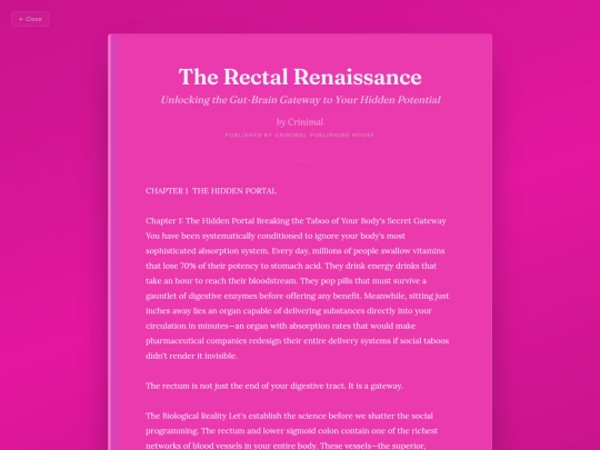 Contemplate/the-rectal-renaissance screenshot