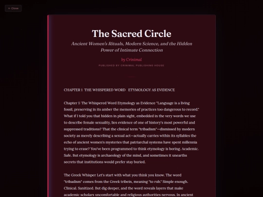 Contemplate/the-sacred-circle screenshot