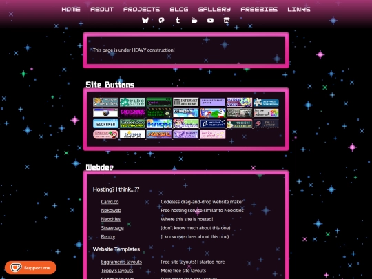 links screenshot