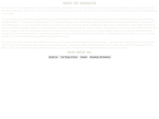 pages/webmaster/about screenshot
