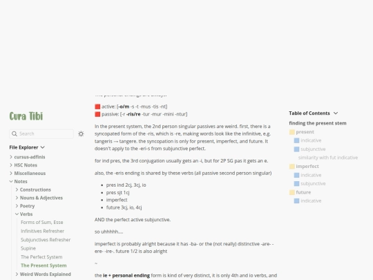 latin-notes/notes/verb-inflection/present-system screenshot
