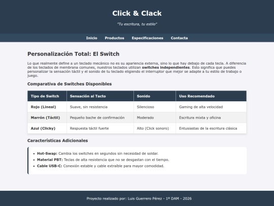 especificaciones screenshot