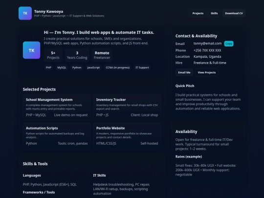 portfolio screenshot