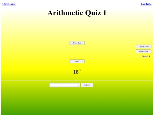 Arithmetic Quiz 1/arithmetic screenshot