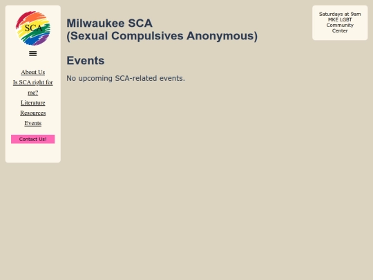 events screenshot