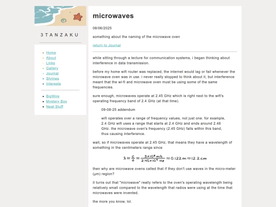 journal/microwaves screenshot