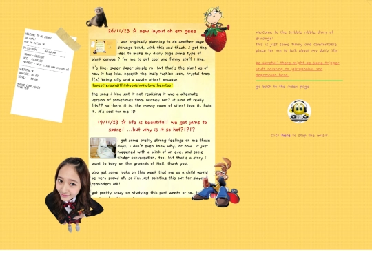diary screenshot