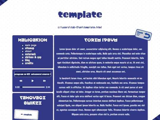 en/template screenshot