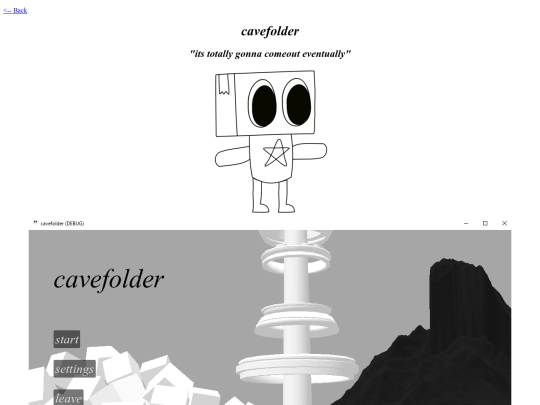 cavefolder screenshot