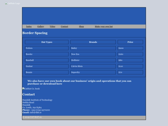 CatHats Co./Kitty CatHats Shop screenshot