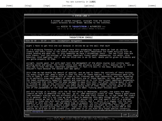logs screenshot