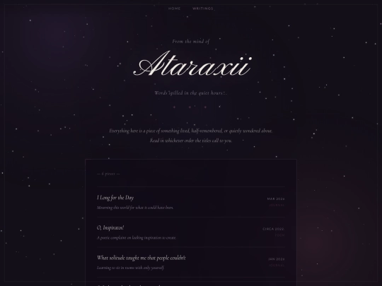 writing screenshot