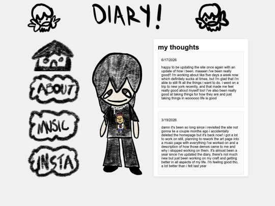 diary screenshot