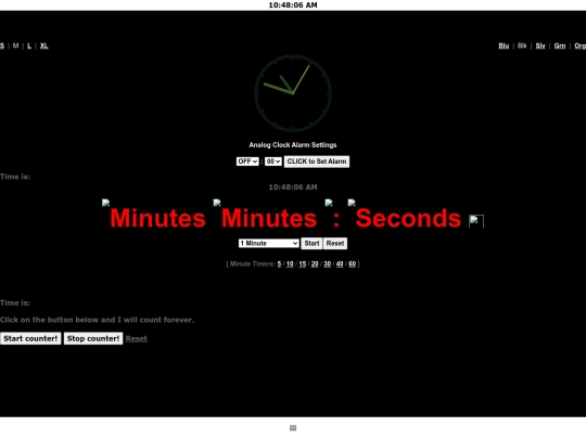 os/clock screenshot