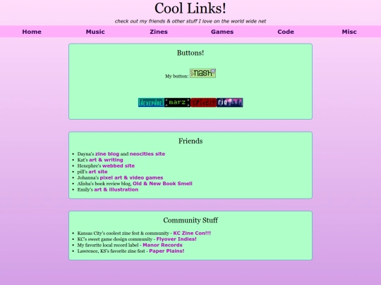 cool-links screenshot