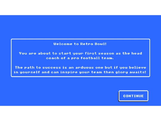 retro-bowl screenshot