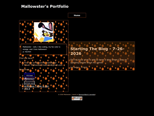 Blog screenshot