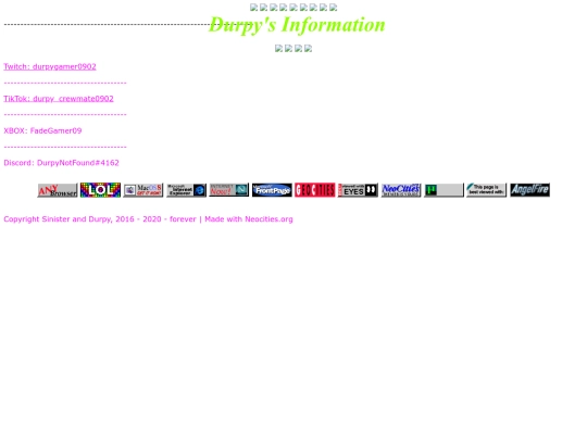 DurpysInformation screenshot