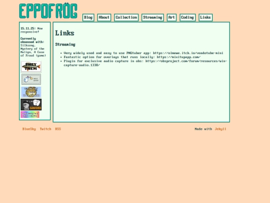 links screenshot