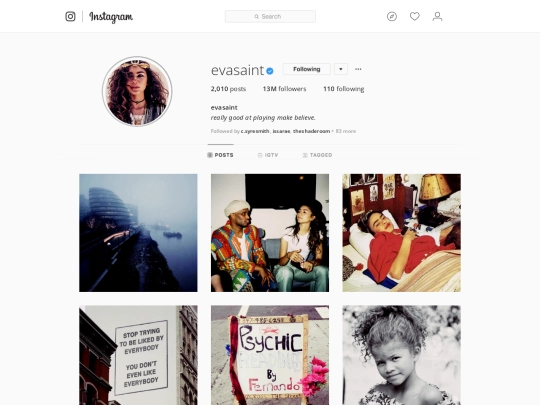 evainstagram screenshot