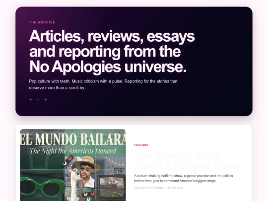 articles screenshot