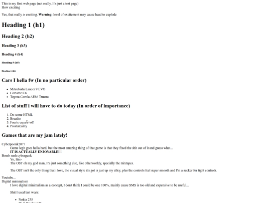 html/myfirsttests screenshot