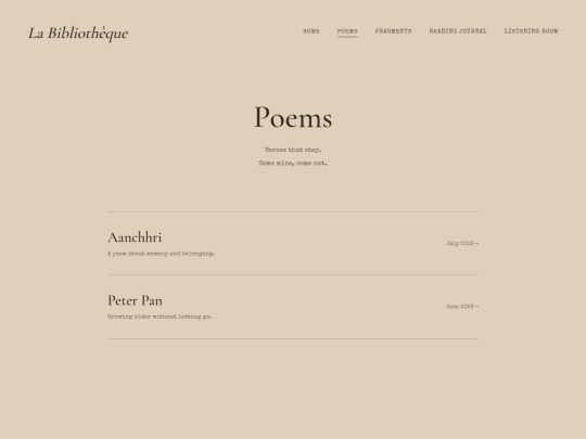 poems screenshot