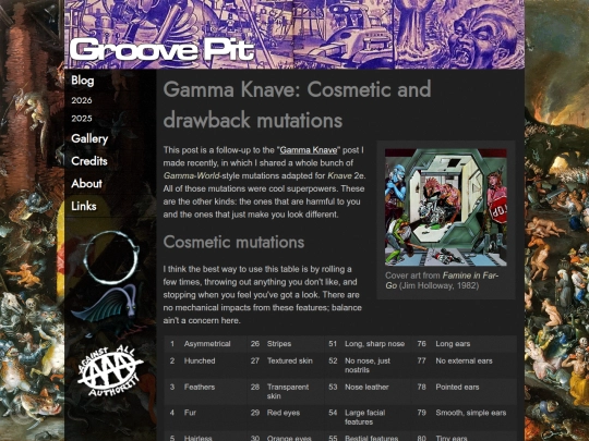 post-20260823-Gamma_Knave_Cosmetic_and_drawback_mutations screenshot