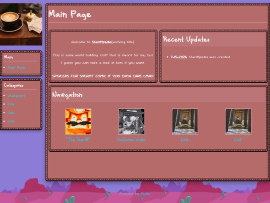 worldbuilding/Sheriffpedia screenshot