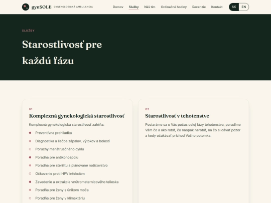 sluzby screenshot