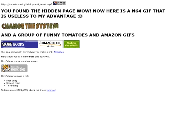 secretpage screenshot