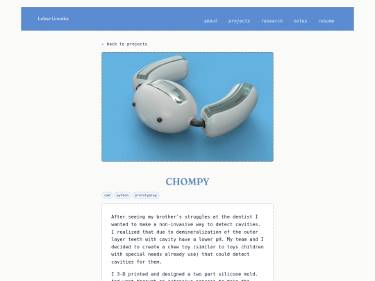 projects/chompy screenshot