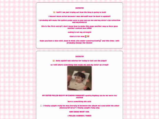 blog screenshot