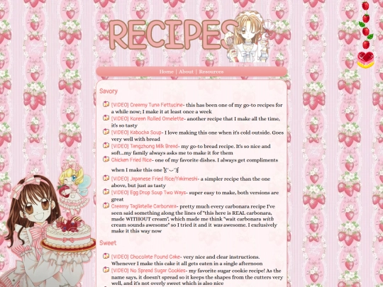 recipes screenshot