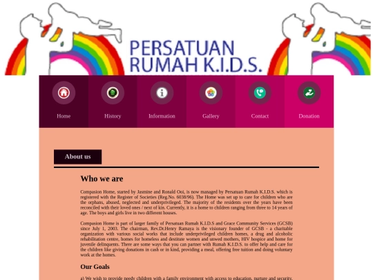 assignment 2/html - orphanage/home screenshot
