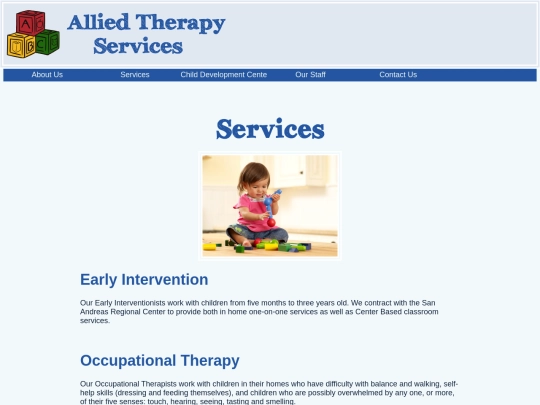 services screenshot