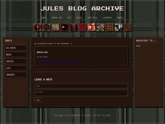 blog/bloghome screenshot