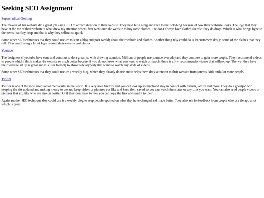 SeekingSEO screenshot