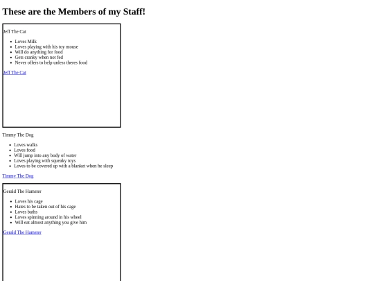 StaffPage screenshot