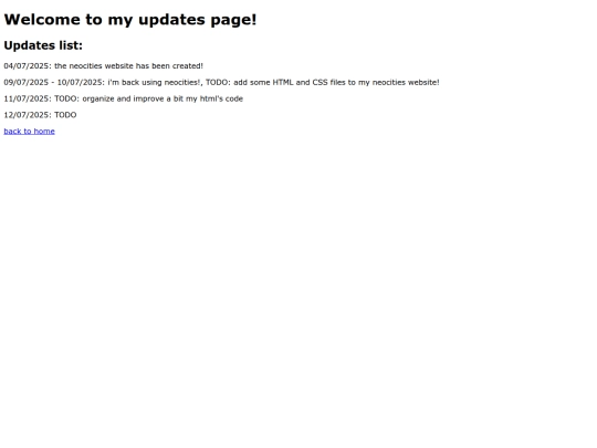 updates screenshot