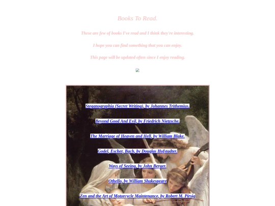 readings screenshot