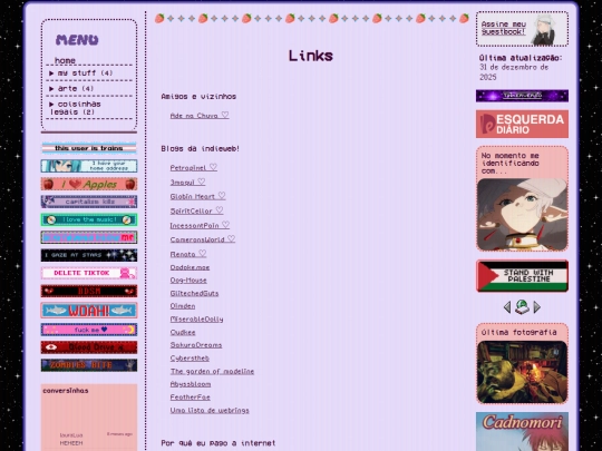 links screenshot