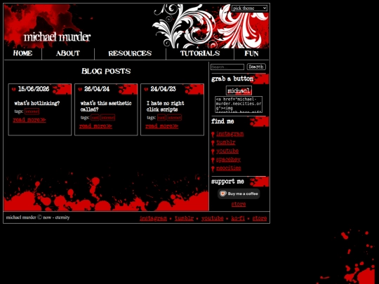 home/blog screenshot