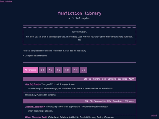 library screenshot