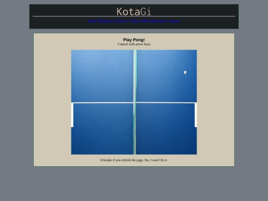misc/pong screenshot